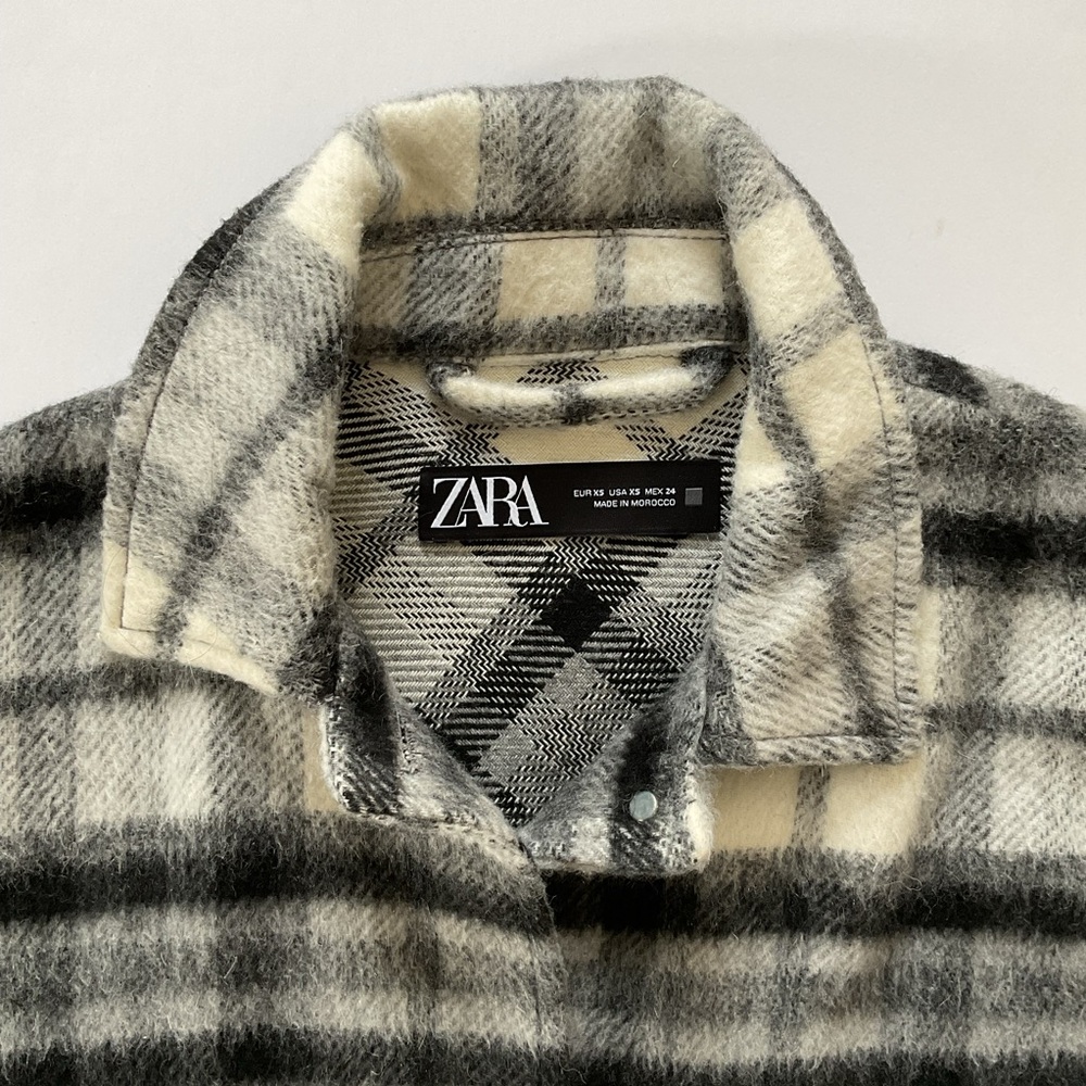 Zara Plaid Shacket - Picture 7 of 10